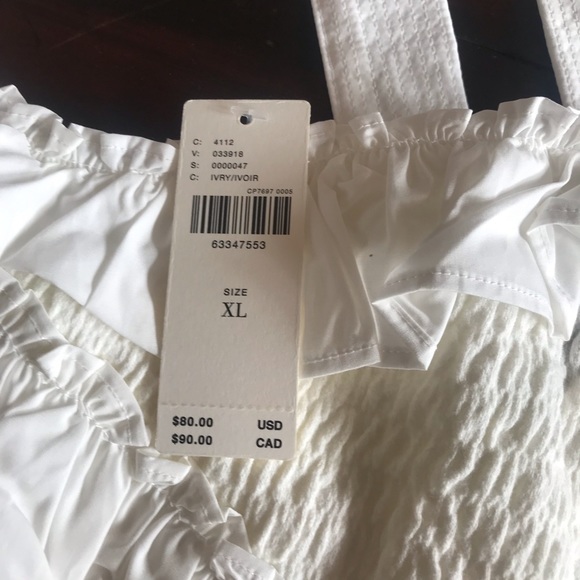 NWT Anthropologie Smocked Ruffle Tank - Picture 7 of 9